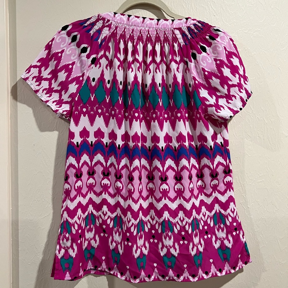 Dana Buchman multi colored top. Size S. Great condition. - Picture 2 of 3